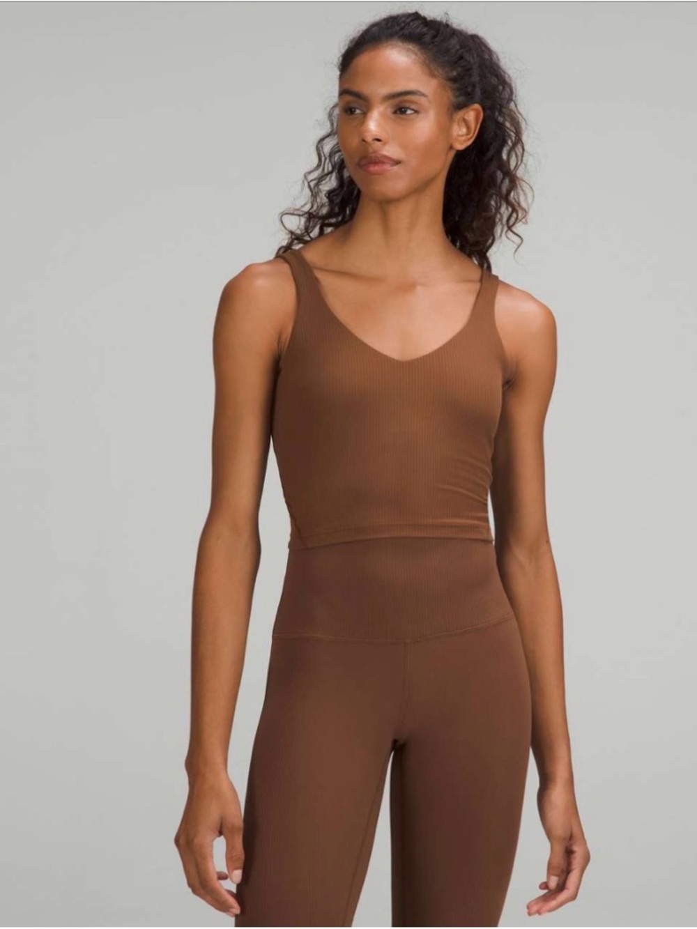 Lululemon Align Ribbed Tank Top Roasted Brown Size 4